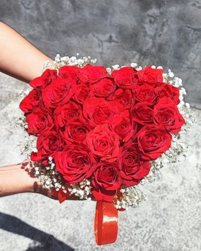Roses Overflow Heart Box Bouquet