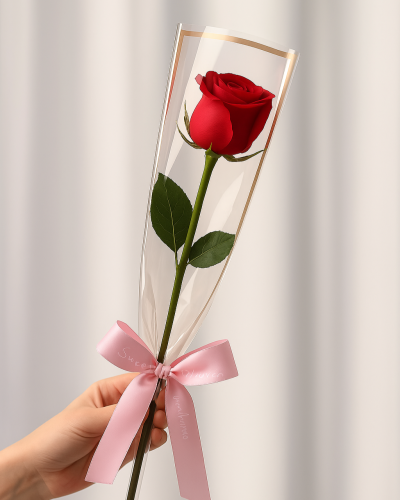 Free Single Premium Red Rose