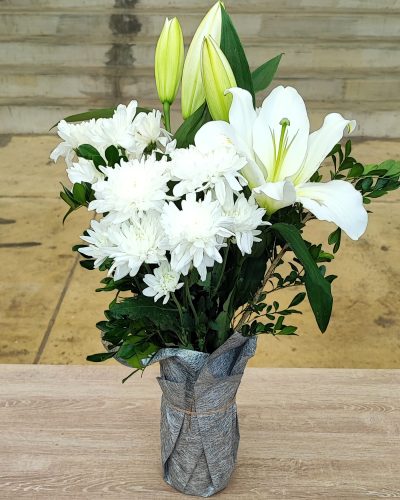 Whispers of Lilies Vase Bouquet
