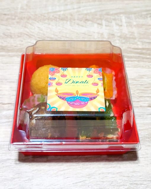 Diwali Special Box of 4 Assorted Premium Indian Sweets - Image 2