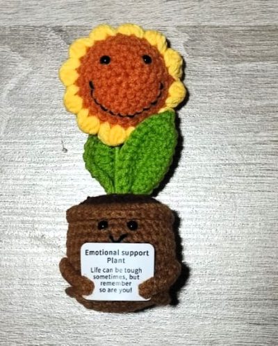 Emotional Support Sunflower (Handmade Crochet)