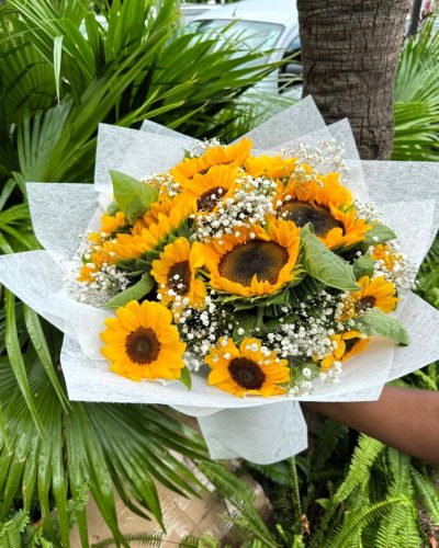 Solar Whisper - Sunflower Bouquet